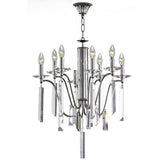 Asfour Crystal - Majestic Chandelier - 8 Bulbs - Chrome - Ball Clear